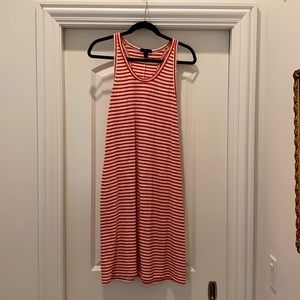 J. Crew Stripped T-Shirt dress, racer back